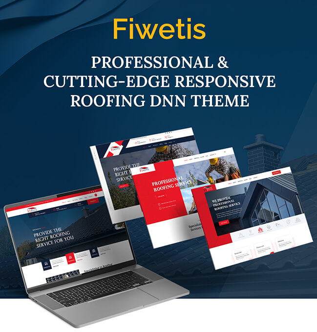 Fiwetis-Professional & Cutting-Edge Responsive Roofing DNN Theme