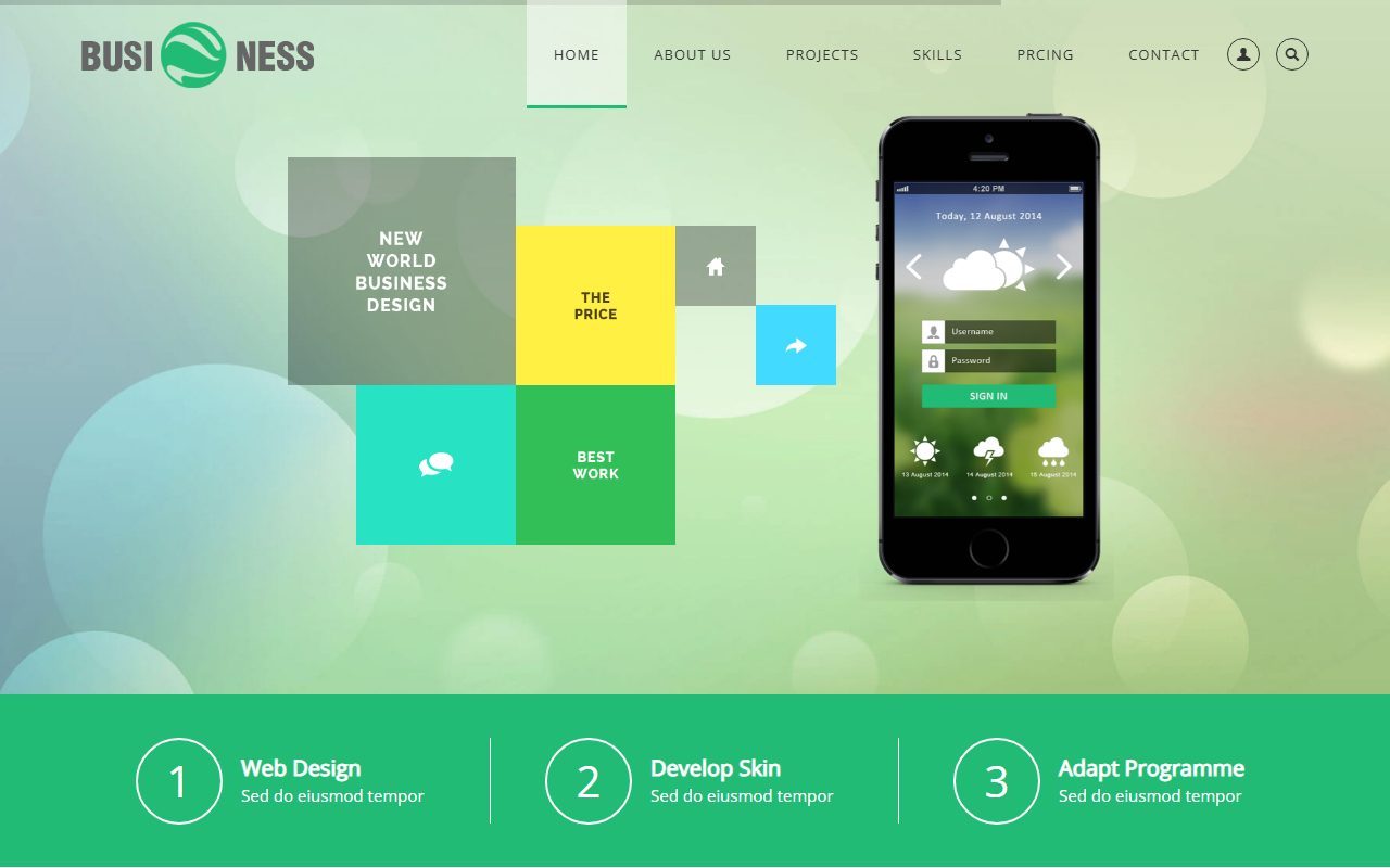 Home 05 · One Page demo
